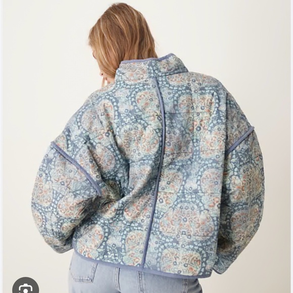 Free People Chloe Jacket- Quilted Multicolor Patterned Women's Jacket - Picture 3 of 5